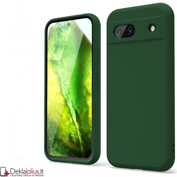 Liquid Air silikoninis žalias dėklas - su kameros apsauga (Google Pixel 8A)